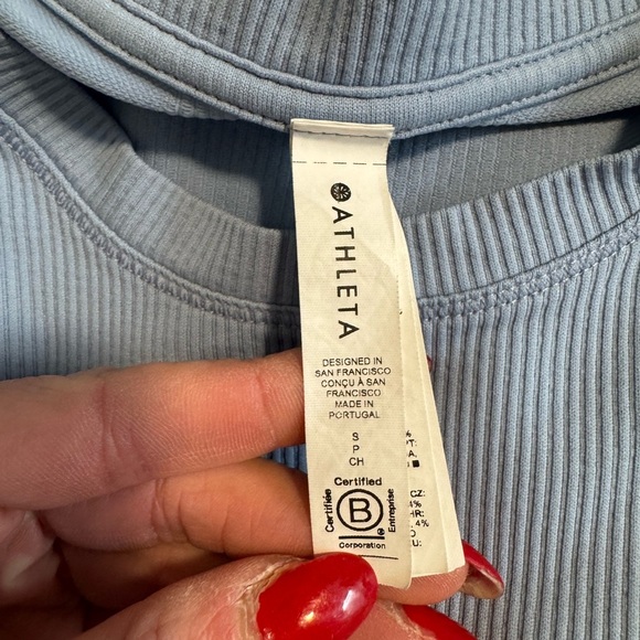 Athleta Flurry Blizzard Seamless Top Size S - Picture 6 of 11